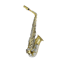 Sax Alto Yamaha YAS-23 Laqueado Com Chaves Niqueladas